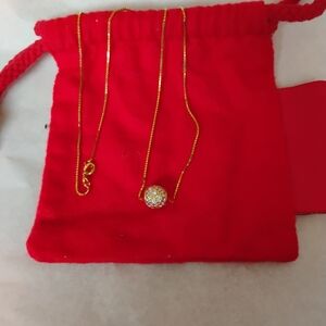 CZ Diamond and 14K  Necklace